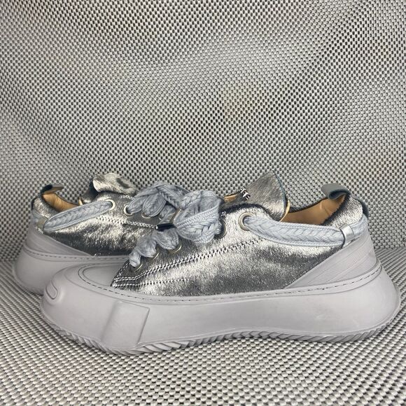 Valabasas Shoes Sneakers Mens Size 11 Smoke Silver Gray Lace Up Low Top - Picture 5 of 12